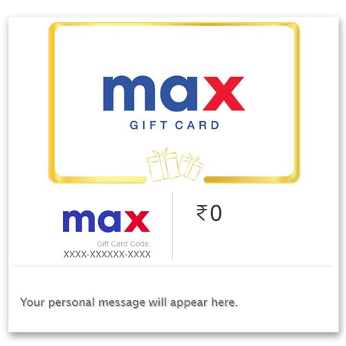 Max |Flat 6% off | E-Gift Card | Instant Delivery | Valid for in-store purchases