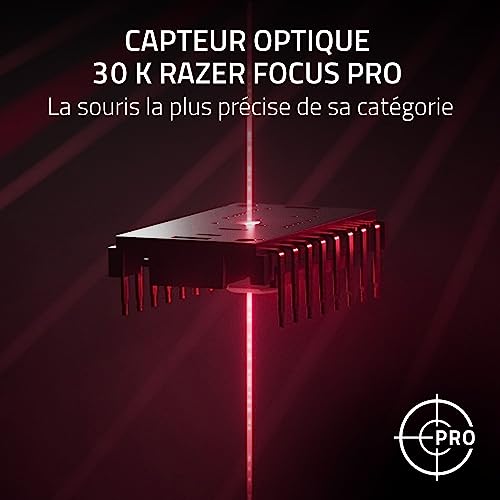 Razer Cobra Pro - Souris de Jeu sans Fil avec RGB - Optical Focus Pro Sensor avec 30K DPI (10 Boutons Personnalisables, HyperSpeed Polling 8K Hz, Bluetooth, Illumination avec 11 Zones) Blanc