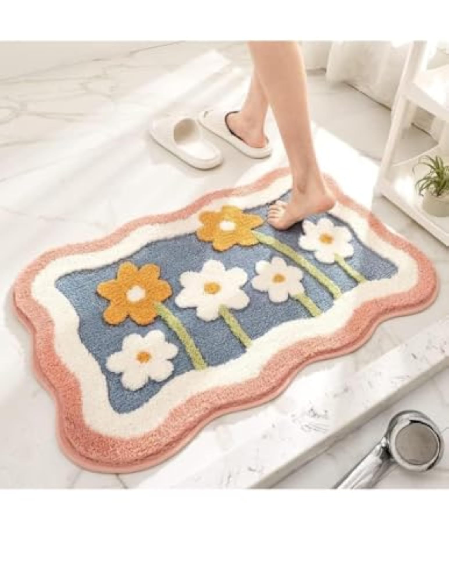 Super Soft Microfibre Bath Mat, Absorbent & Anti Skid