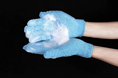 8 Pairs Double Sided Exfoliating Gloves Body Scrubber Scrubbing Glove Bath Mitts Scrubs For Shower, Body Spa Massage Dead Skin Cell Remover #TOP5