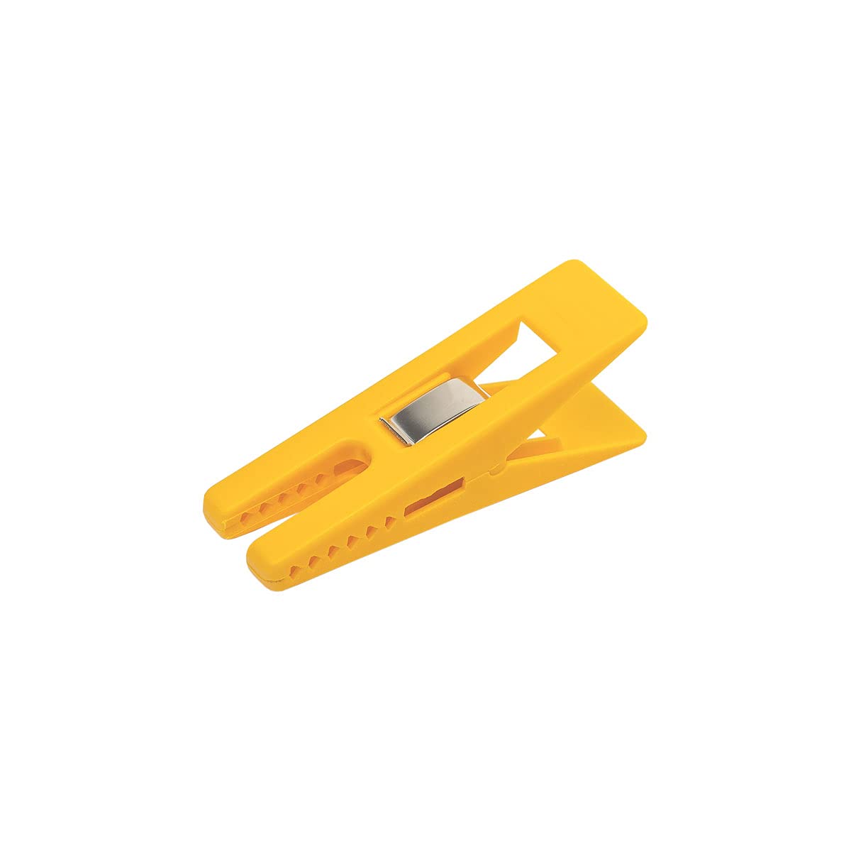 DIYexpert® 24 x storm clothes pegs, 70 x 20 mm, multi-purpose clips, made in Germany, yellow