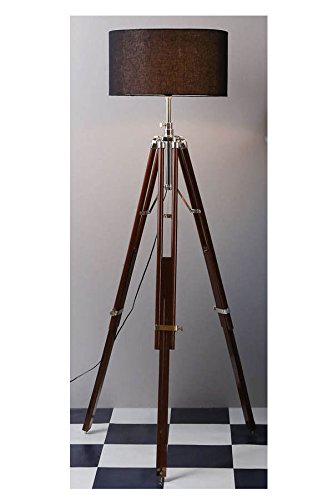 Max Engineering EnterprisesNautical Vintage Designer Chrome Spot Light W/Tripod Stand Floor Lamp Decor