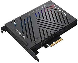 AVerMedia Live Gamer Duo. Dual HDMI Capture Card with 4K HDR and Full HD 240 FPS Pass-through, Ultra Low Latency, suitable for Live Streaming, PS4, Switch, Xbox, Windows and Mac (GC570D)