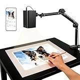 Art Projector for Tracing and Drawing - 5G WiFi & App-Free Web Control - Digital Sketch Projector with Adjustable Stand for Artists, Cookie Decorating - Supports Online/Offline, for iOS/Android
