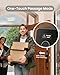 DESLOC C110 Keyless Entry Door Lock with Display (Smart Screen), Fingerprint Door Locks, Keypad Deadbolt, Auto-Lock, Backlit Keys, Passage Mode, IP54 Waterproof, BHMA Grade 3 (Black)