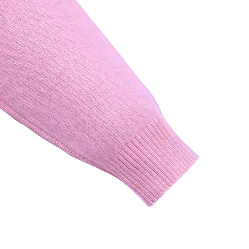 Image of Danny D Young Girl′s Bowknot Sequin Knitted Sweater Crew Neck Long Sleeved Tops for Autumn and Winter