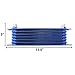 Auto Dynasty Universal Automotive Blue Aluminum 7-Row Engine & Transmission Oil Cooler