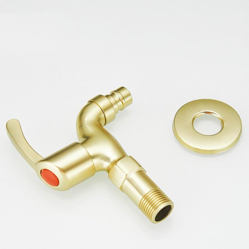 Robinet machine à laver or brossé pour optimiser l'espace buanderie et WC - 5