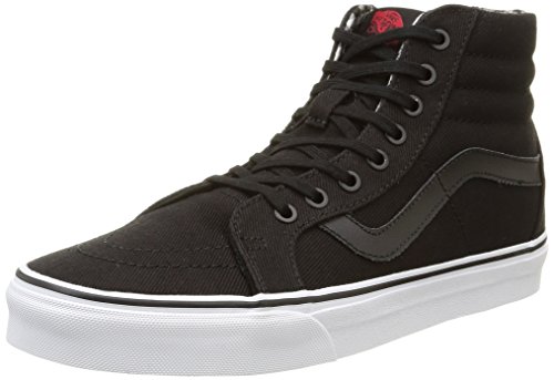 Vans SK8-HI Reissue (Twill & Gingham) Mens Skateboarding-Shoes VN-03CAIKS_10 - Black/True White