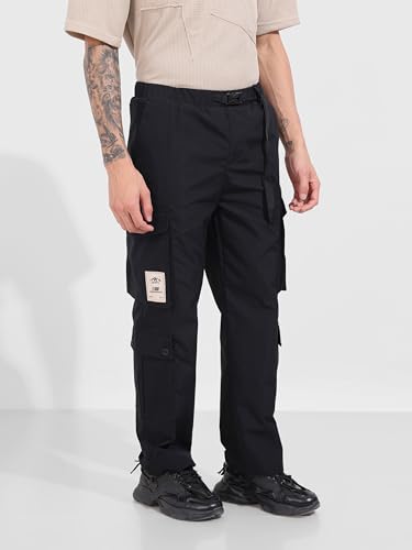 Image of The Indian Garage Co Men Relaxed Fit Mid-Rise Cargos