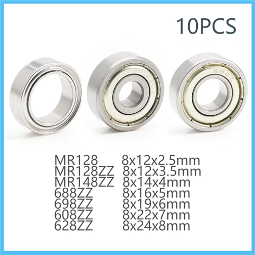 Rodamiento de bolas 698ZZ 8mm soluciona ruidos y atascos en ejes giratorios 3