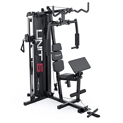 Home Gym - Focus Fitness Unit 6 - Krachtstation voor thuis - Trainen tot 70 kg - Multifunctioneel