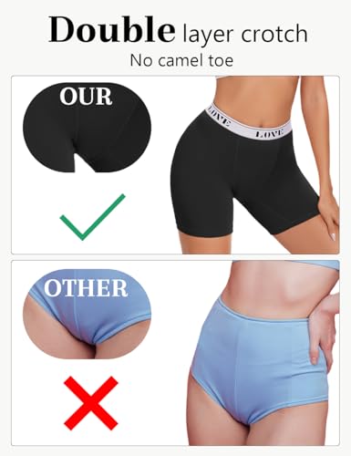 Image of ALLBASE Womens Boxer Briefs High Waisted Modal Boy Shorts Underwear