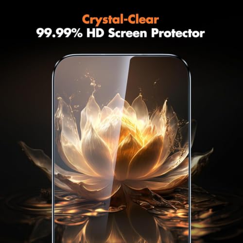 Image of vizer Military-Grade Tempered Glass Screen Protector for iPhone 17 Pro Max (6.9 Inch) | 9H Hardness Gorilla Protection, HD Crystal Clear, Anti-Fingerprint, Bubble-Free Easy Installation