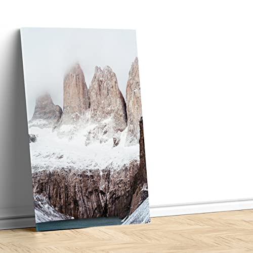 Pics Rocheux Toile Imprimée Solution Idéale pour Murs Blancs et Intérieurs Ternes