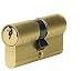 Produktbild ABUS 39517 Zylinder mit Demi Zylinder 10 x 30 mm gold