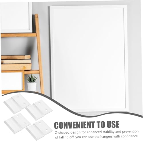 Image of 2pairs Heavy Duty French Cleat Hangers for Wall Aluminum Mounting Brackets for Pictures Frames
