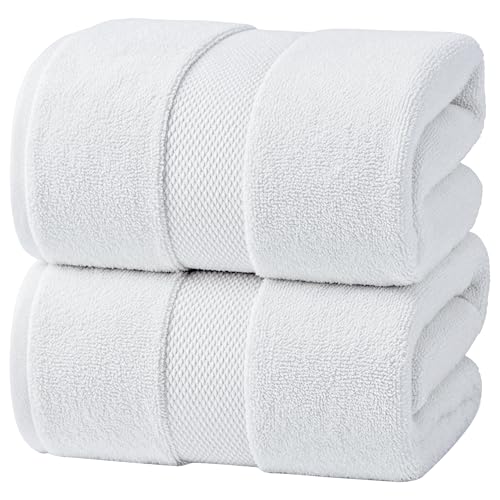Infinitee Xclusives– Luxury Bath Sheets Towels – 2 Pack 600 GSM (...