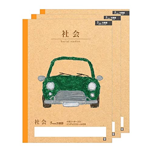 Amazon.co.jp: サクラクレパス 学習帳 社会 5mm 方眼 B5 米津祐介