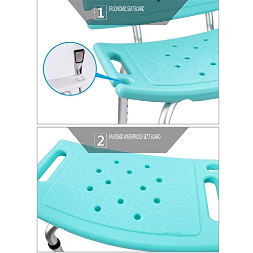 Banquette de douche modulable à hauteur variable et dossier rapide pour baignoire - 7