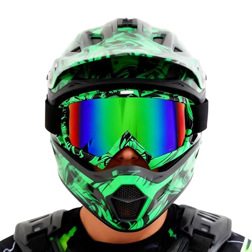 Image of Dirt Bike Goggles Motorcycle ATV Glass Riding Four Wheeler Offroad Mx Racing Helmet Goggles