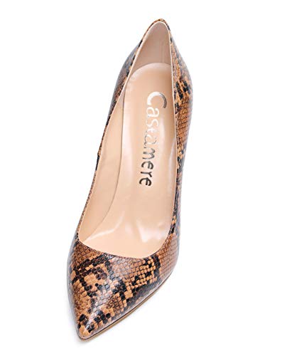 Image of Castamere Womens High Heels Pointed-Toe Slip-on Stilettos Pumps 4Inch Heel Shoes