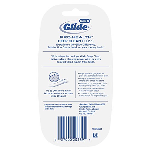 Image of Oral-B Glide Pro-Health Deep Clean Dental Floss, Cool Mint, 40 m, Pack of 4