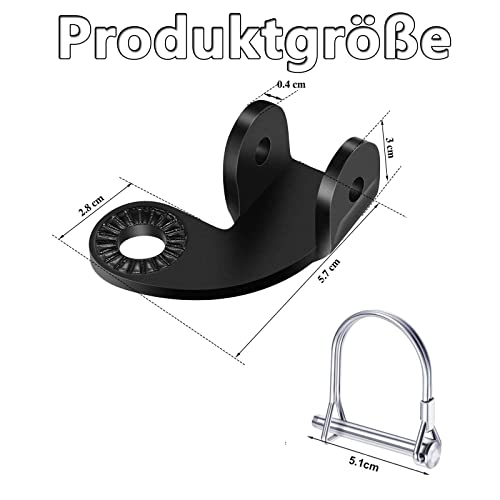 SHULLIN 1 Sets Universal Fahrradanhänger Kupplung Adapter Fahrrad Kupplung Achskupplung Anhänger Bike Anhängerkupplung Trailer Hitch zusätzliche Kupplung für Qeridoo Trixie Hamax Thule Anhänger