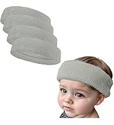 Amazon.com: COUVER Baby Infant Light Gray Terry Solid Color