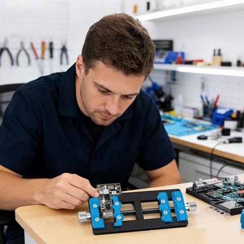 Soporte para PCB regulable para solucionar vibraciones al reparar placas de smartphones 7