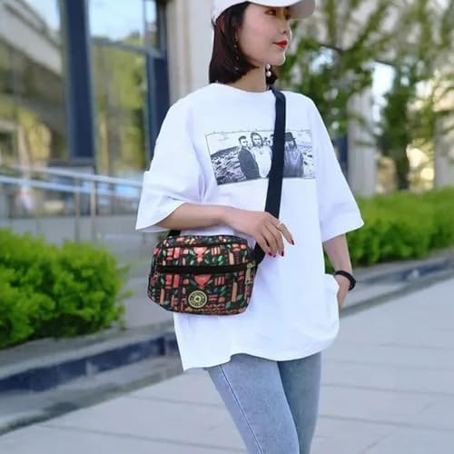 Image of MOMISY Women Mobile Messenger cellphone Bag Ladies Nylon Shoulder Cross Body Long Strap for College, Outing, Travelling, Work