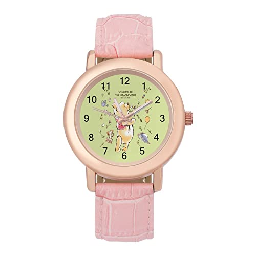 くまのプーさん 女子 レザー 腕時計 レディース ガールズ 学生 Amiabout 誕生日 プレゼント グッズ 成人式 新学期 可愛い 安い キャラクター