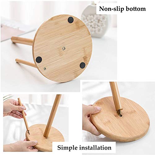 Zengest Bamboo Paper Towel Holder Countertop, Kitchen Stand Paper Towel Holders & Dispenser, 12 Inches - Thumbnail 4