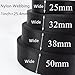 Black Nylon Webbing 2 inch, Heavy Herringbone Bag Strap for Indoor & Outdoor Gear, Backpack, DIY Crafting, Repairing, 10 Yards/Lot
