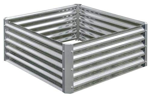 Arrow Sheds GrowIT Galvanized Steel Raised Flower and Plant Bed for The Garden or Greenhouse, 36