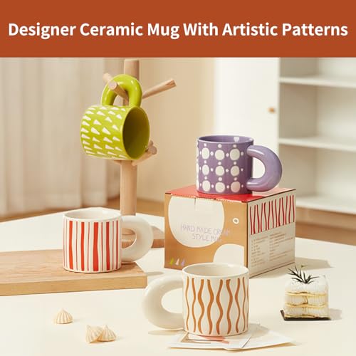 Taza de café cerámica de 11oz con diseño moderno miniatura 6