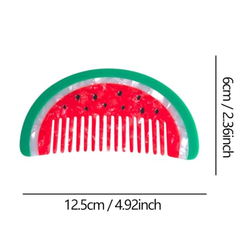Peine Acetato Formato Sandía para Cabello Rizado miniatura 2