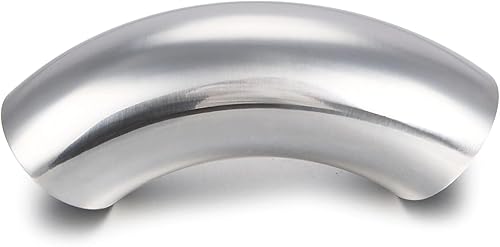 LCGP Codo de tubo de escape de acero inoxidable 304 de 1.5 pulgadas, codo de mandril de 90 , grosor de pared 0.044 pulgadas (0.044 in), utilizado