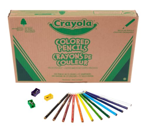 image for Crayola Colored Pencils Classpack (240ct), Bulk Colored Pencils for Ki