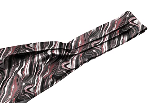 Image of BLACKSMITH Jacquard Microfiber Neckwear Ascot and Matching Pocket Square Set for Men