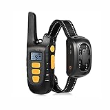 cuterpet Shock Collars for Dogs with Remote - Electric Dog Training Collar with 1500Ft Remote, IP67 Waterproof Rechargeable Training Shock Collar with Vibration, Beep Shock Modes