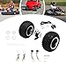ZBXGJKSY 10 Inch Motor Drive Air Wheel Conversion Kit, 24v 250W Double Wheel Set Electric Wheelbarrow with Thumb Throttle Wheel Kit for Electric Cart Scooter for Small Go-Karts, Electric Wheelchairs