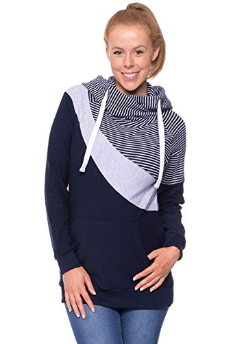 Huixin Chaqueta De Lactancia Materna Multifuncional Invisible para Amamantar De Vintage Chaqueta Maternidad Deportiva De Invierno Sudadera con Capucha para Mujer Chaqueta para Embarazadas Y Lactancia