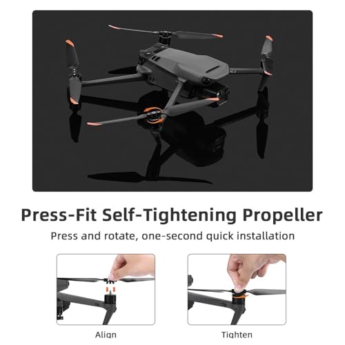 Hélices pliables 9453T pour drones de la série 3 - Lot de 8 pièces légères - 4