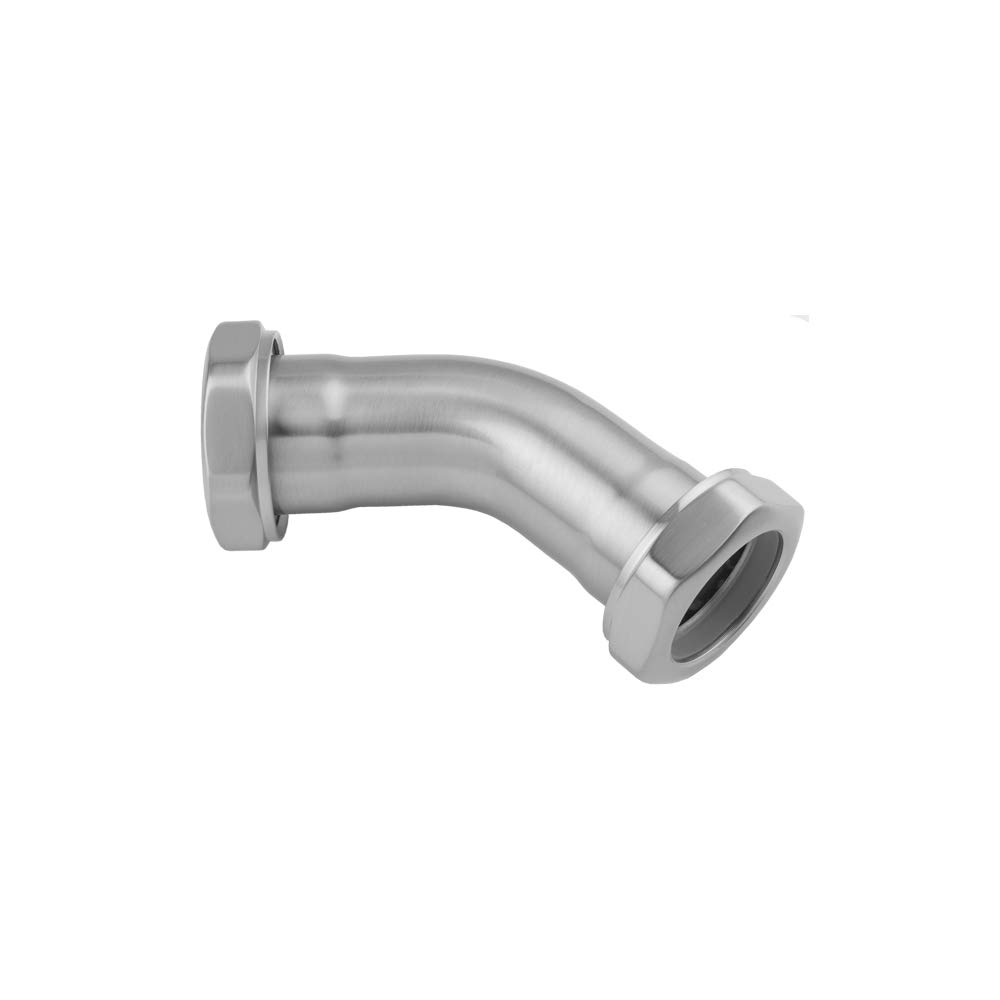 Jaclo 2487-pb 1 1/4" slip 45 ° gomito, in ottone lucido