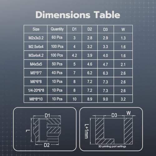 Image of Vertical Heat Set Insert Tools Kit 200mm Working Height for 3D Printing | Cxydm Pressing Machine with 60W Digital Soldering Iron,380PCS Female Thread Knurled Nuts & M2-M8 Brass Inserts for plastic