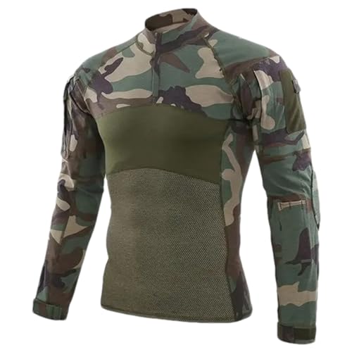 Chemise de combat militaire homme t-shirt tactique manches longues