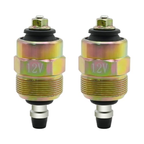 ZUDKSUY 2 Pack 12V 3903575 Diesel Fuel Shut Off Solenoid Valve Fit for Cummins 5.9L 1988-1993 VE Pump 146650-0720, 0330001015.