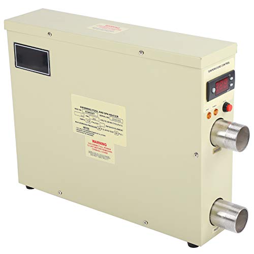 Swimming Pool Heaters, 5.5Kw 220V Adjustable Temperature Control Pool Water Heater Circulating...