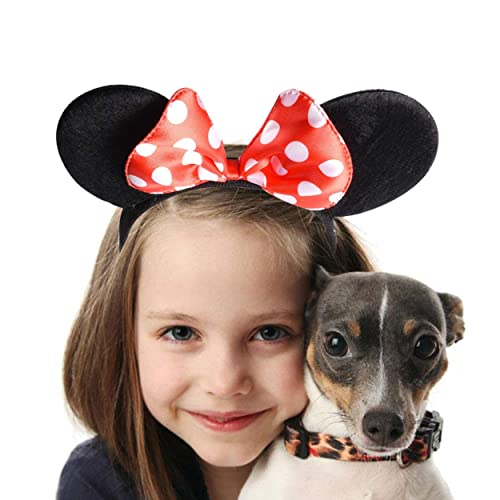 Mekbok Mickey Minnie Mouse Ears Headbands (Set Of 2), Black #TOP7